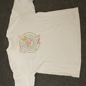 When Pigs Fly Bakery Cotton White T Shirt Fun Graphic w Legend Unisex 50" Chest